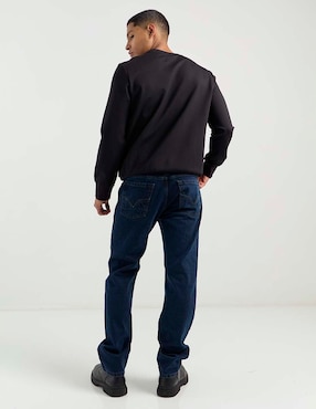 Jeans straight Silver Plate lavado obscuro para hombre
