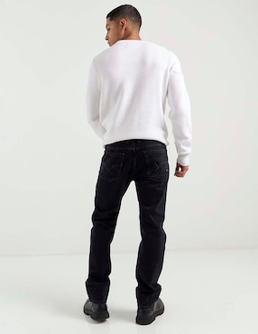 Jeans straight Silver Plate lavado obscuro para hombre