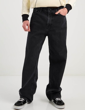 Jeans straight Silver Plate lavado obscuro para hombre
