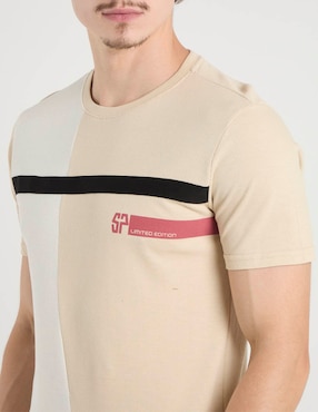 Playera Silver Plate cuello redondo