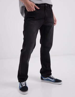 Jeans straight Furor lavado obscuro para hombre