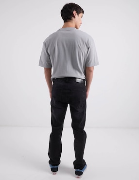 Jeans straight Furor lavado obscuro para hombre