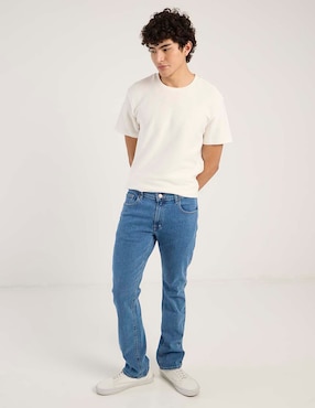 Jeans straight Oggi lavado claro para hombre