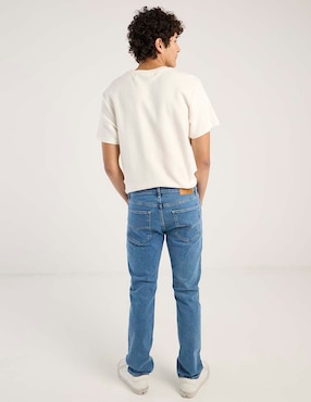 Jeans straight Oggi lavado claro para hombre