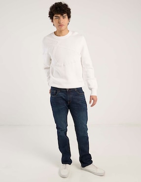 Jeans straight Oggi deslavado para hombre