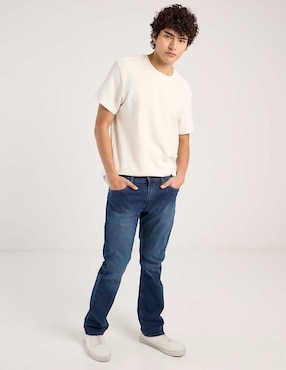Jeans straight Oggi deslavado para hombre