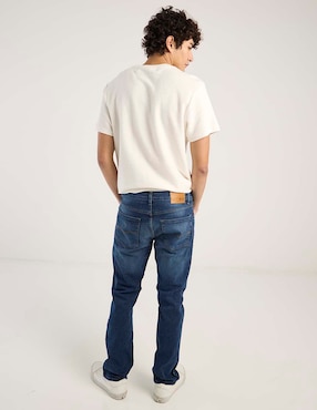Jeans straight Oggi deslavado para hombre