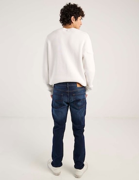 Jeans straight Oggi deslavado para hombre