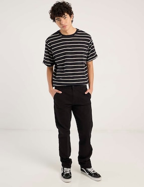 Pantalón straight Oggi de gabardina para hombre