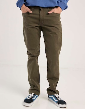 Pantalón straight Oggi de algodón para hombre