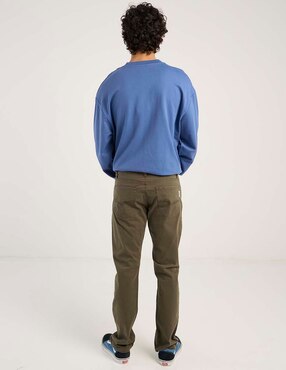 Pantalón straight Oggi de algodón para hombre