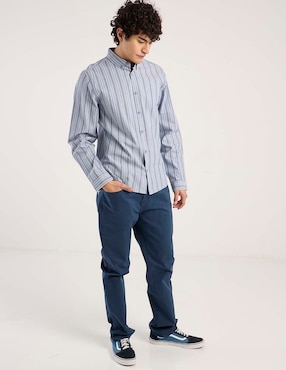 Pantalón straight Oggi de algodón para hombre