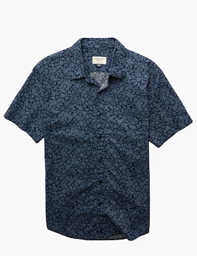 Camisa casual American Eagle de algodón manga corta para hombre