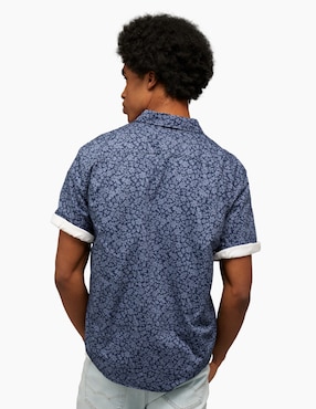 Camisa casual American Eagle de algodón manga corta para hombre