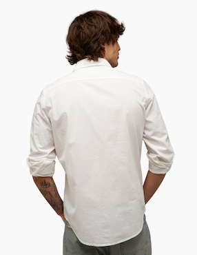 Camisa casual American Eagle de algodón manga larga para hombre