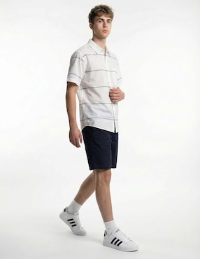 Camisa casual American Eagle de algodón manga corta para hombre
