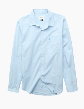 Camisa casual American Eagle de algodón manga larga para hombre