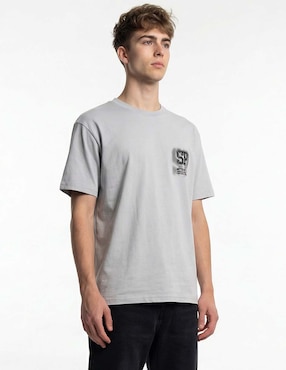 Playera cuello redondo Silver Plate para hombre