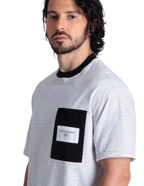 Playera Silver Plate cuello redondo para hombre