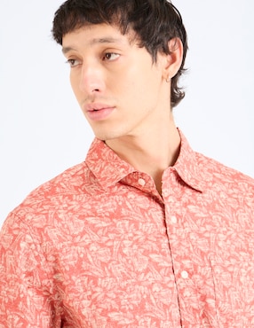 Camisa casual American Eagle de algodón manga corta para hombre