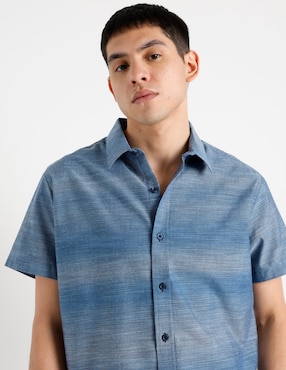 Camisa casual Silver Plate manga corta para hombre