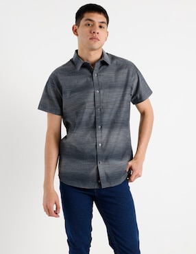 Camisa casual Silver Plate manga corta para hombre