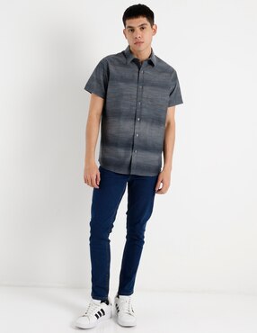 Camisa casual Silver Plate manga corta para hombre