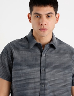 Camisa casual Silver Plate manga corta para hombre