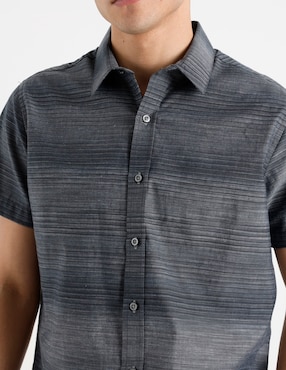 Camisa casual Silver Plate manga corta para hombre
