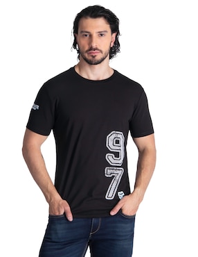 Playera Silver Plate cuello redondo para hombre