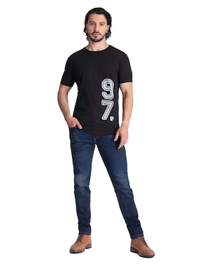 Playera Silver Plate cuello redondo para hombre