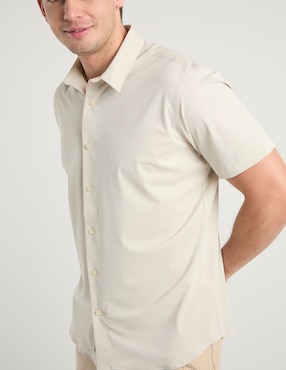 Camisa casual Silver Plate manga corta para hombre