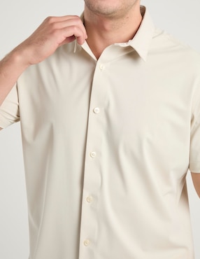 Camisa casual Silver Plate manga corta para hombre
