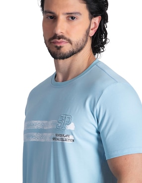 Playera Silver Plate cuello redondo para hombre