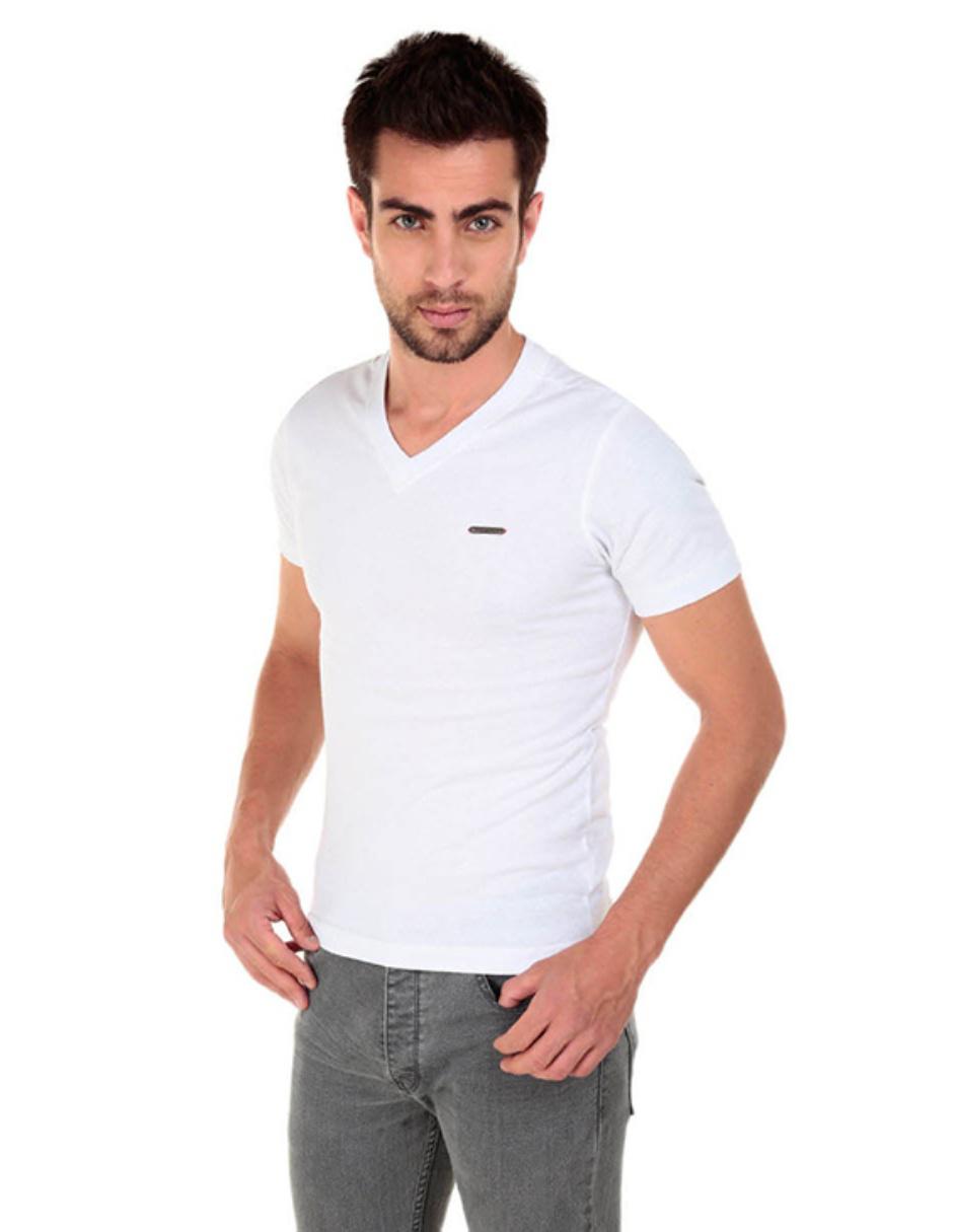 Playera cuello V para hombre