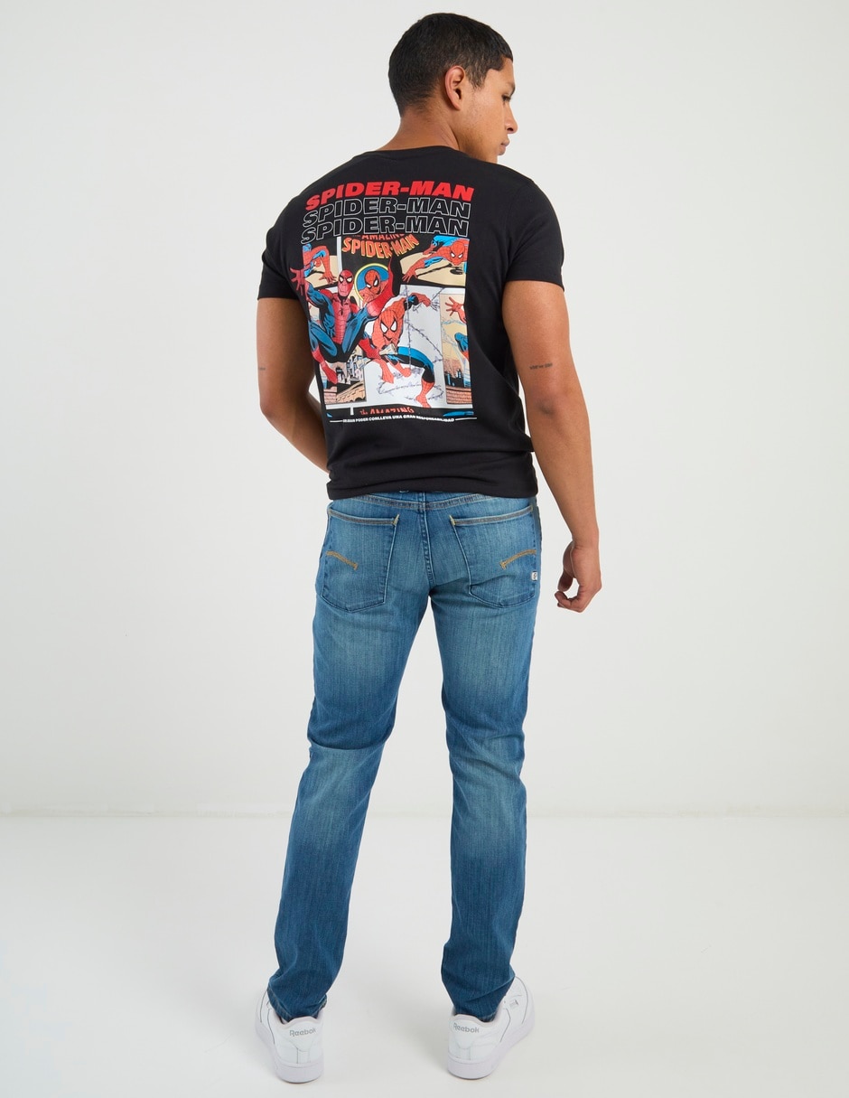 Jeans slim deslavado para hombre 9