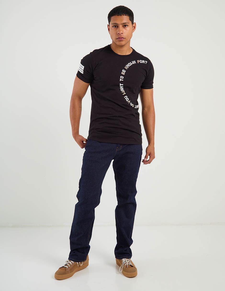 Jeans straight lavado obscuro para hombre Jeans straight lavado obscuro para hombre
