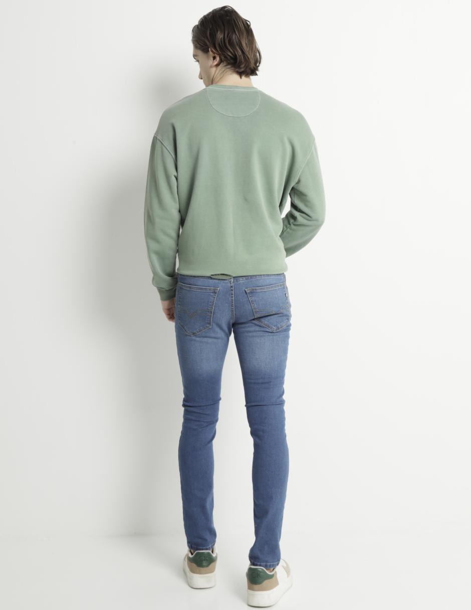 Jeans super skinny Silver Plate lavado stone wash para hombre