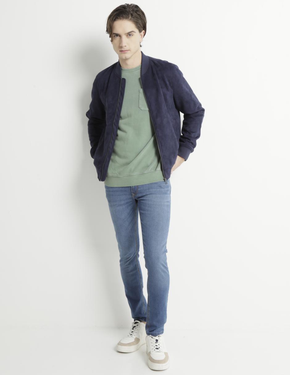 Jeans super skinny Silver Plate lavado stone wash para hombre