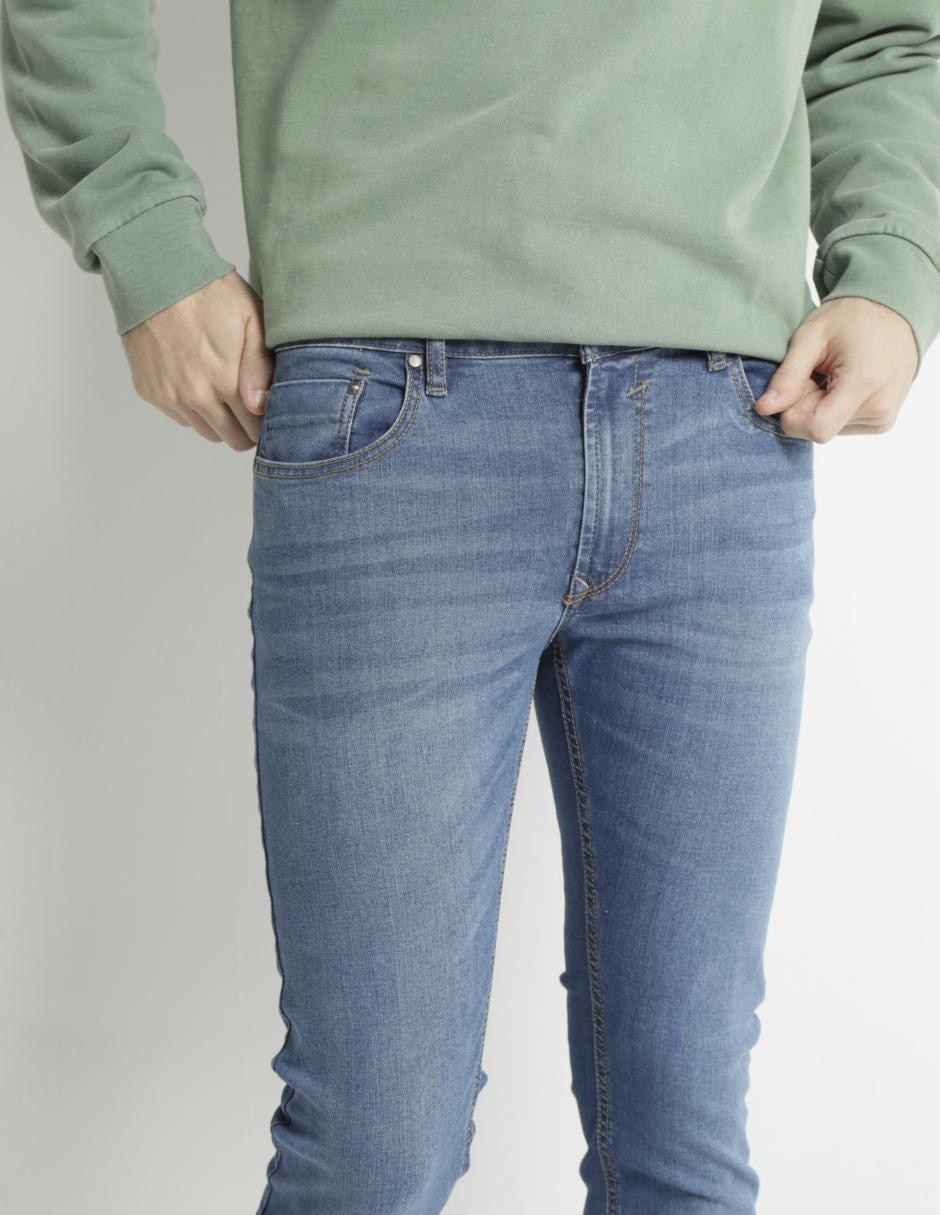 Jeans super skinny Silver Plate lavado stone wash para hombre