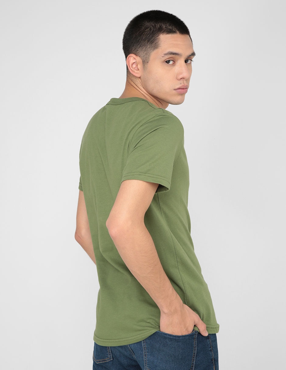 PLAYERA 12218SP SILVER, M, VERDE OLIVO