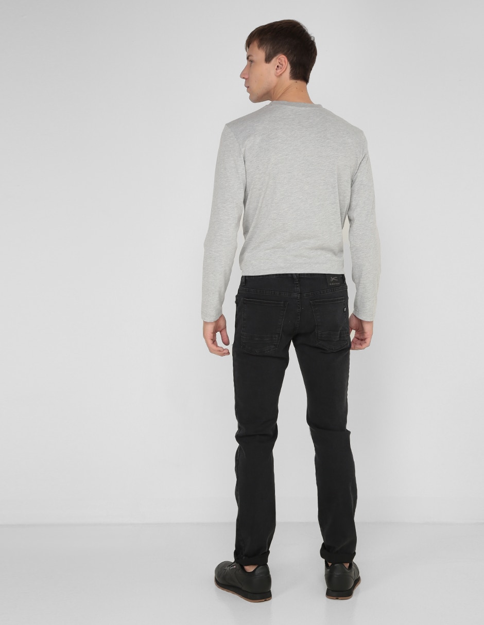 Jeans slim lavado obscuro para hombre 2