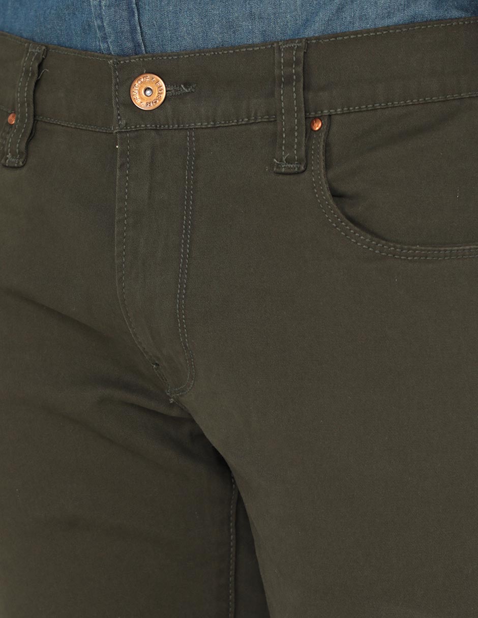 Pantalón slim de algodón para hombre 4