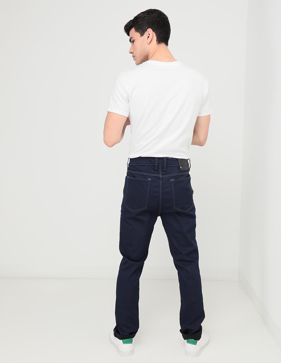 Jeans slim lavado obscuro para hombre 2