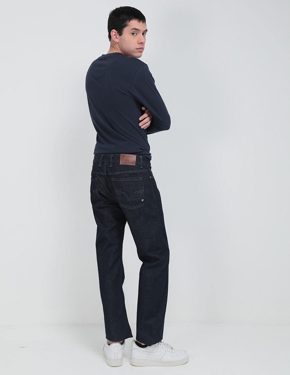 Jeans slim deslavado para hombre 2
