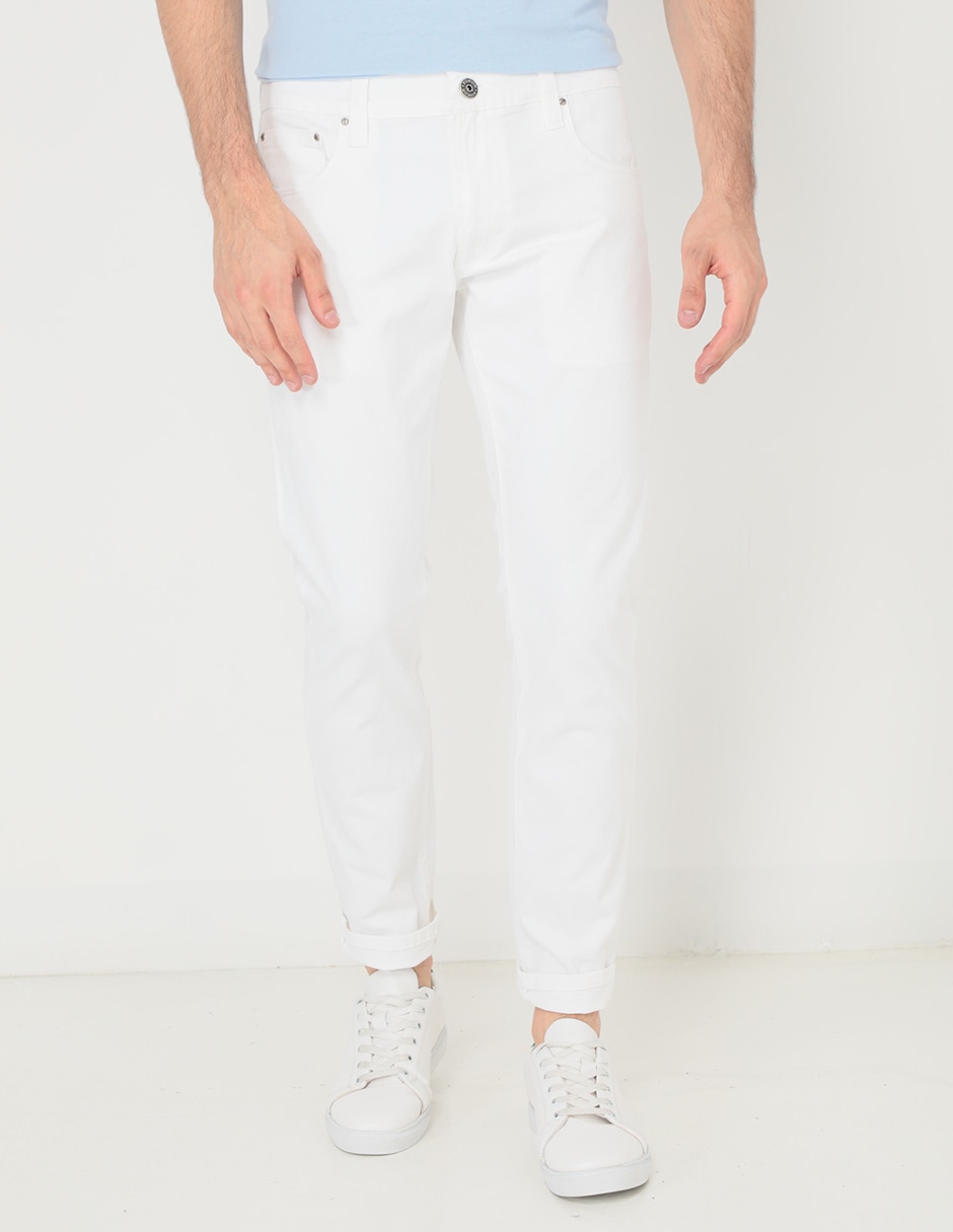Pantalón slim de algodón para hombre Pantalón slim de algodón para hombre