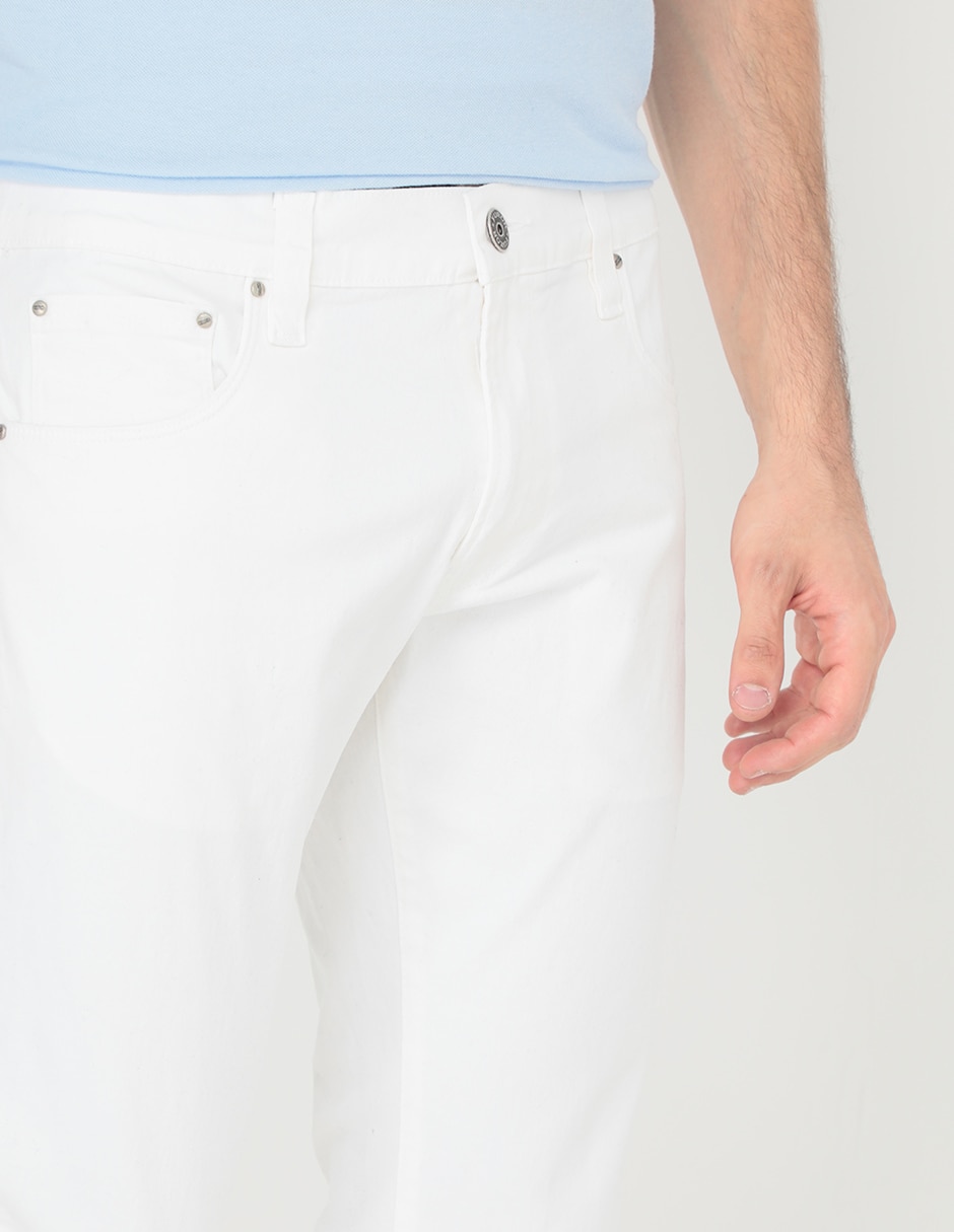 Pantalón slim de algodón para hombre 4