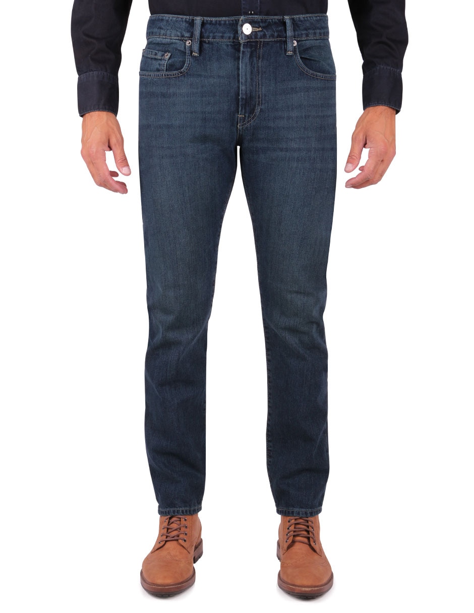 Jeans slim lavado whisker para hombre Jeans slim lavado whisker para hombre