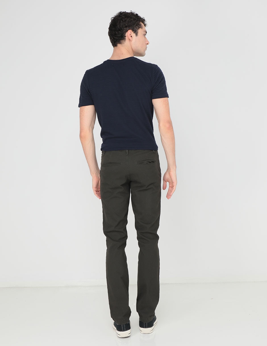PANTALON 5 BOLSAS, 30-32, VERDE OLIVO L