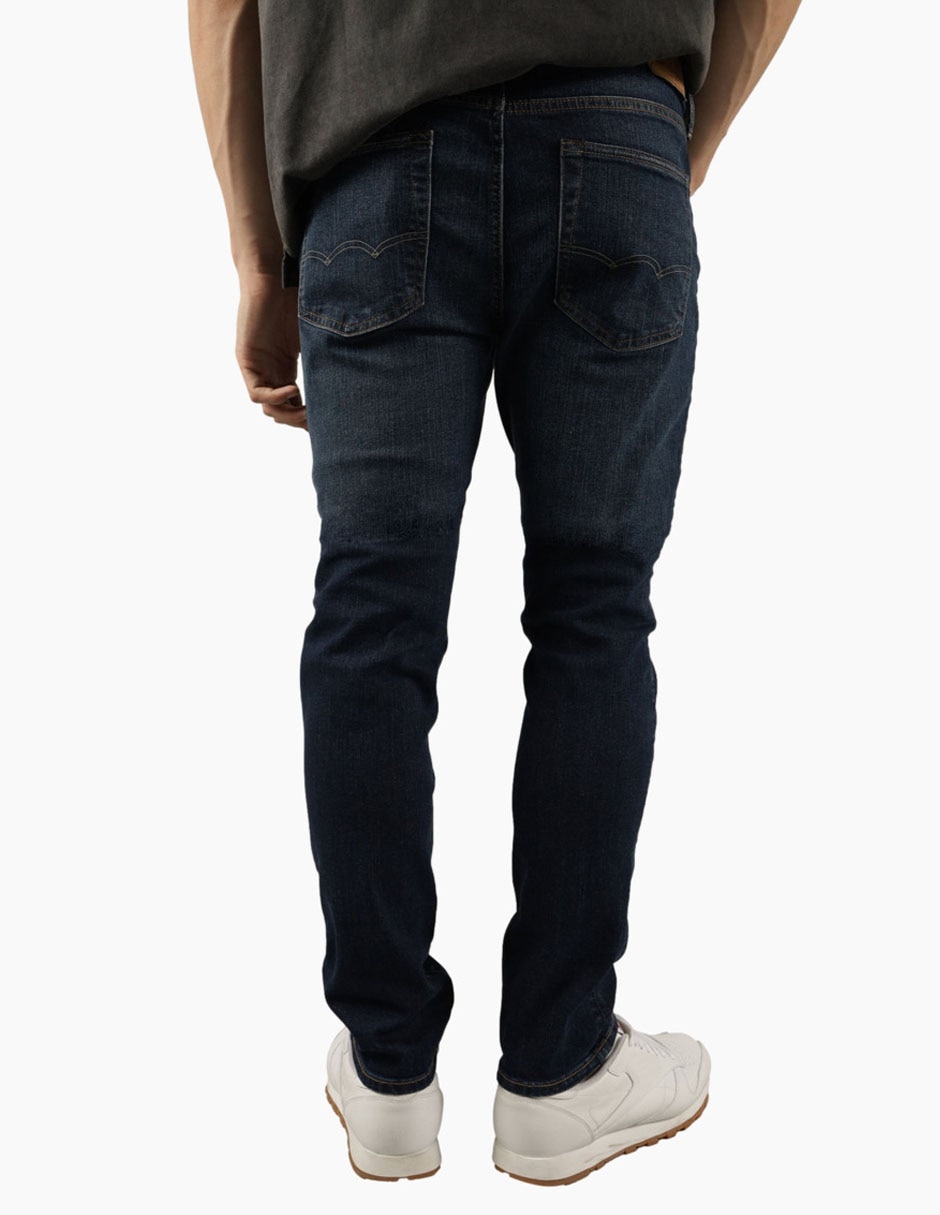 Jeans slim lavado sand blast para hombre 2
